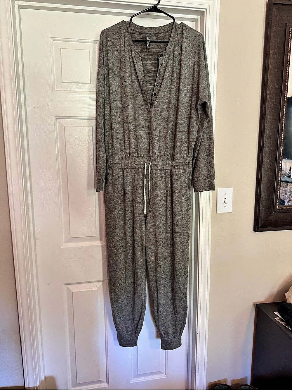 Vuori Lux Henley Jumpsuit Women's Gray